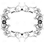 Black and White Floral Background
